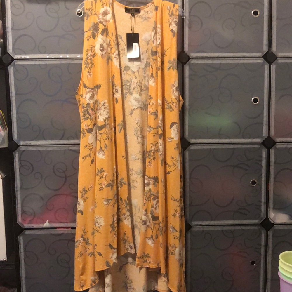 Yellow Floral Kimono